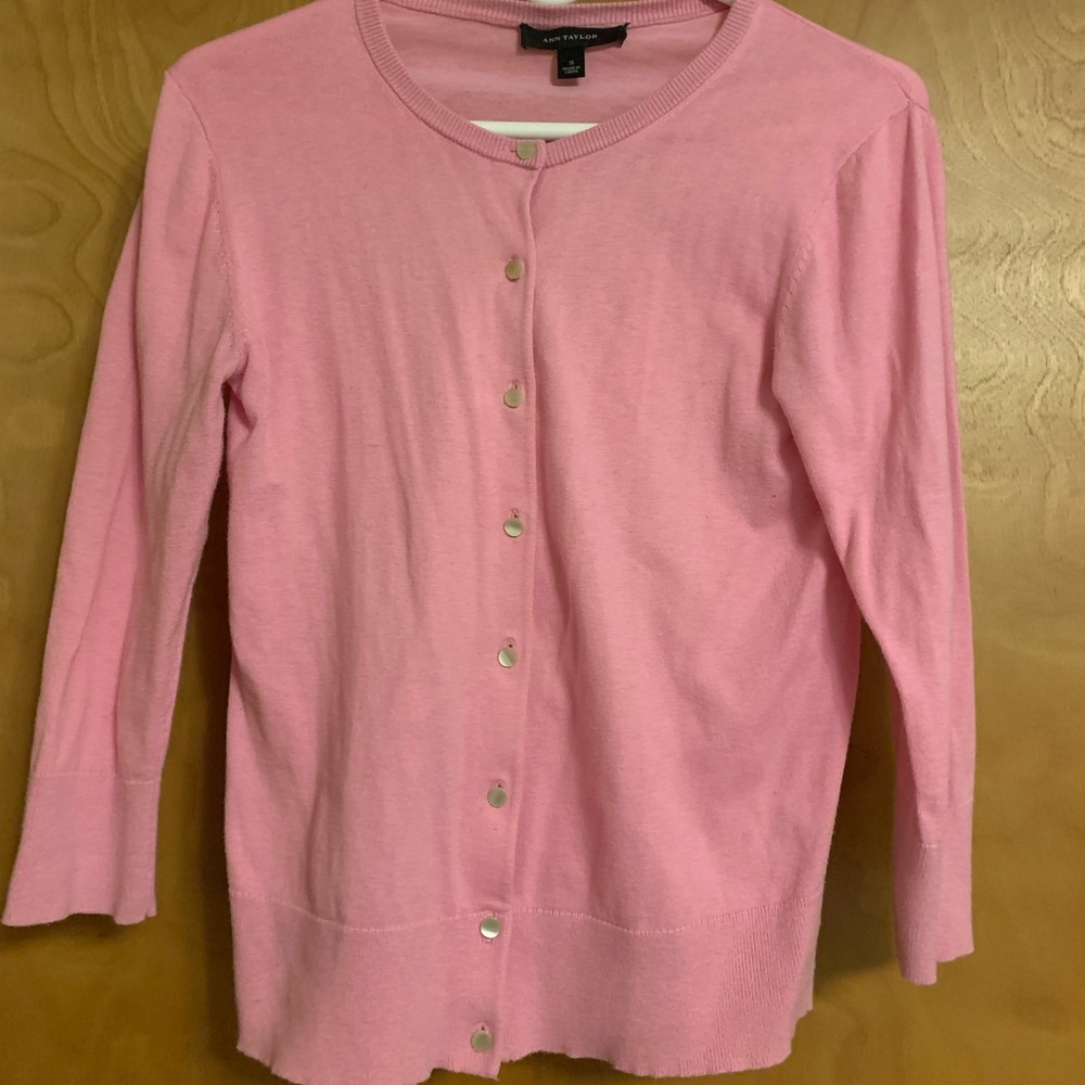 Pink cardigan